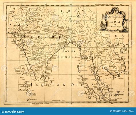 Asia Map Vintage