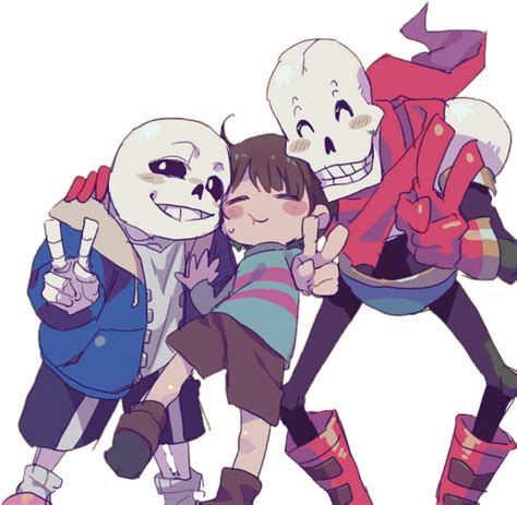 Undertale Sans Papyrus Frisk Sticker By Miilkcrap