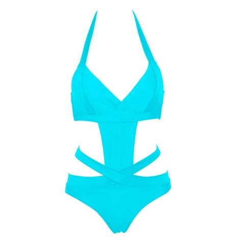 2019 Bikini Sexy One Piece Swimsuit Plus Size Swimwear Women Bandage Monokini Swimsuit Bathing