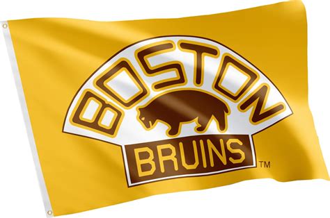 Boston Bruins Gold Flag 3x5 Feet Banner Sports And Outdoors