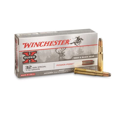 Winchester Super X 32 Winchester Special Pp 170 Grain 20 Rounds