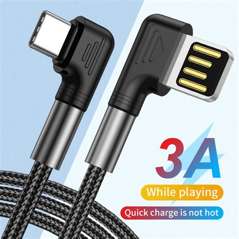 Right Angle Usb To Type C Dual L Shape Usbc Cable Ietcharger China Leading Charger Manufacturer