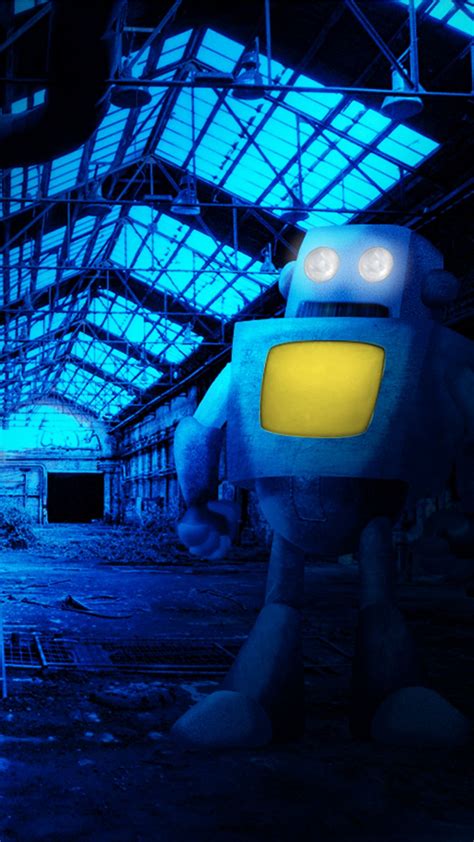 Blue Robot Wallpapers Top Free Blue Robot Backgrounds Wallpaperaccess