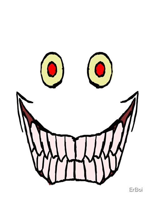 Creepy Smile Stickers By Erboi Redbubble