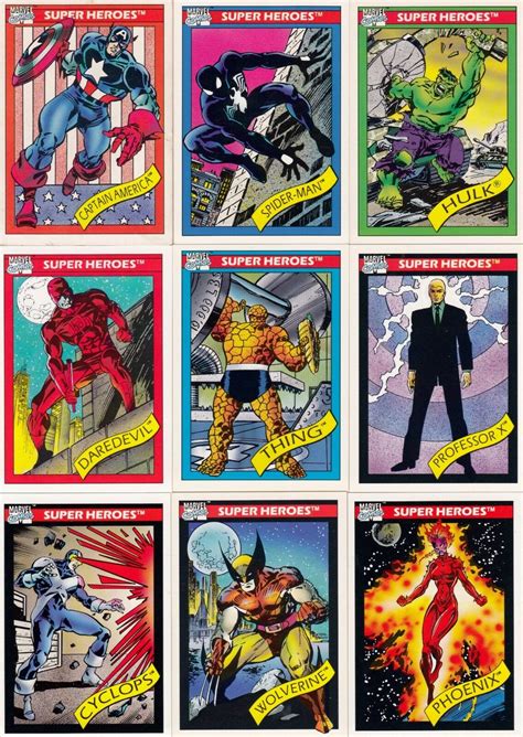 Marvel Trading Cards Series 1 1990 Rcomicbooks