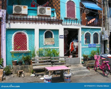 Coloured Houses Editorial Stock Image Image Of Pattaya 97922219