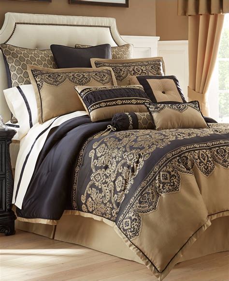Your california king bed gives you ample space and comfort. Waterford Bannon 6P King Comforter Set Black and 50 ...