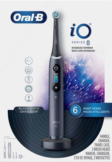 oral b io series 8 connected rechargeable electric toothbrush onyx black 69055128886 ebay