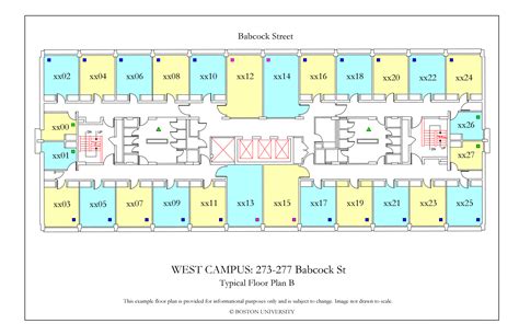 West Campus Floor Plans Housing Boston University