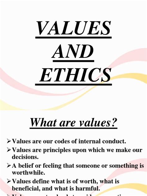 Values And Ethics Ppt New Value Ethics Morality