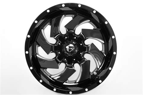 Realview Of Fuel Offroad Cleaver D574 Gloss Black W Milled Spokes