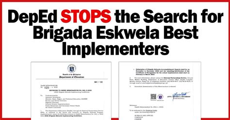 Deped Stops The Search For Brigada Eskwela Best Implementers Teachers
