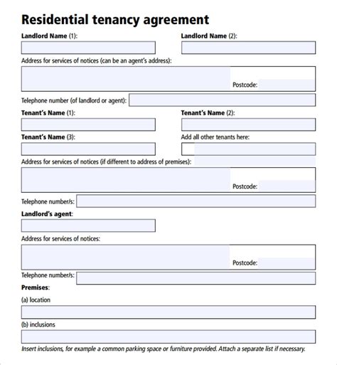 How about some points that it absolutely musta have? FREE 18+ Sample Tenancy Agreement Templates in PDF | MS ...