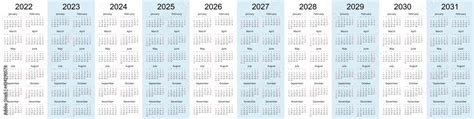 Calendar Planner 2023 2024 2025 2026 2027 2028 2029 2030 2031