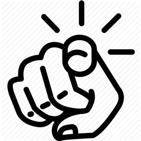 finger, finger pointing, hand, hand gestures, indicator, point, you icon | Pointing hand, Icon ...