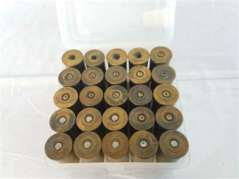 Sold Price 25 All Brass Shotgun Shell Casings By Winchester November