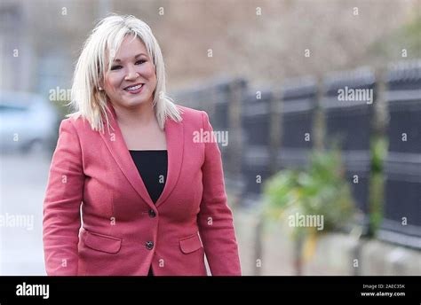 Sinn Fiein Deputy Leader Michelle Oneill Arrives For The Recording Of