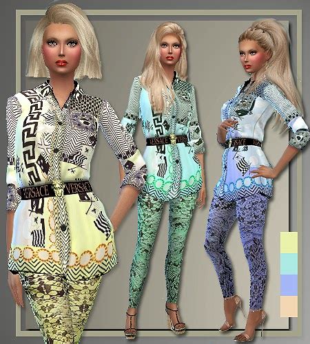 My Sims 4 Blog Versace Spring 2015 For Teen Elder Females By Judie