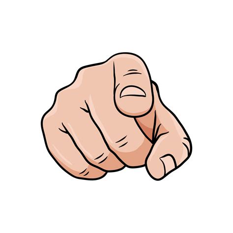 Hand Pointing Finger At You Vector Art At Vecteezy