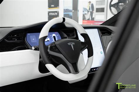 Tesla Model X Steering Wheel Custom Upholstered 2016 2020 T