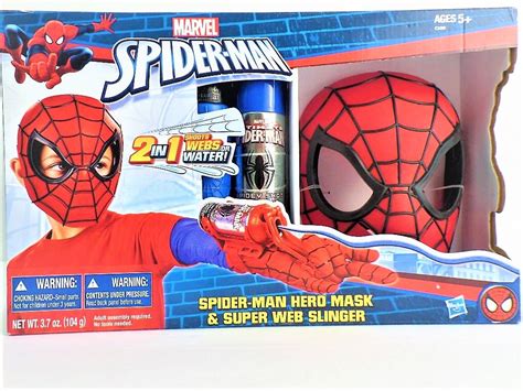 Buy Marvel Spider Man Hero And Super Web Slinger 2 In 1 Shoots Webs Or Water Spiderman Toys