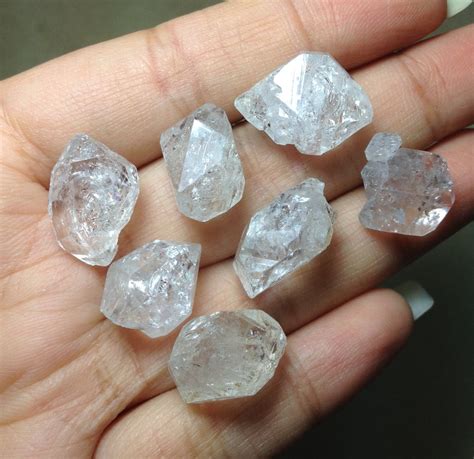Rough Diamond Quartz Raw Diamond Quartz Crystals Gemstone Lot