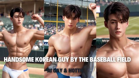 Baseball Korean Guy Ai Gay Art Ai Lookbook YouTube
