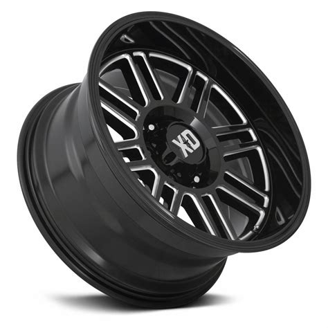 Xd Series Xd850 Cage Gloss Black Milled Powerhouse Wheels And Tires