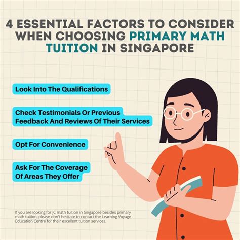 Essential Factors To Consider When Choosing Primary Math Tuition In