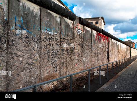 Remains Of Berlin Wall Niederkirchnerstrasse Berlin Germany East Side
