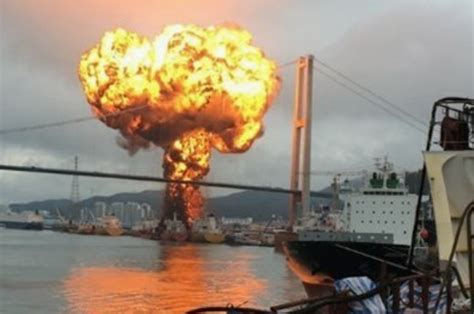 Supersonic explosions created by high explosives are known as detonations and travel through shock waves. Chemical tanker explosion sends fireball roaring into sky ...