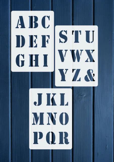 Abc Schablone Nr5 Große Druck Buchstaben 6cm Hoch Alphabet 3