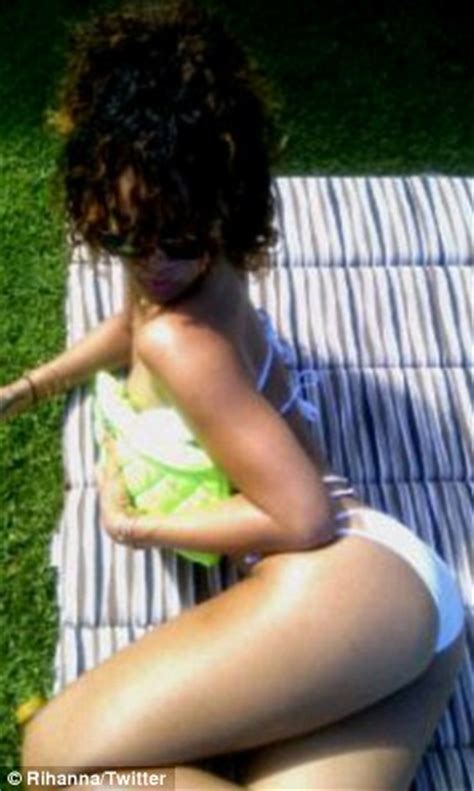 Rihanna Hits The Cross Trainer Wearing A Tiny White Bikini