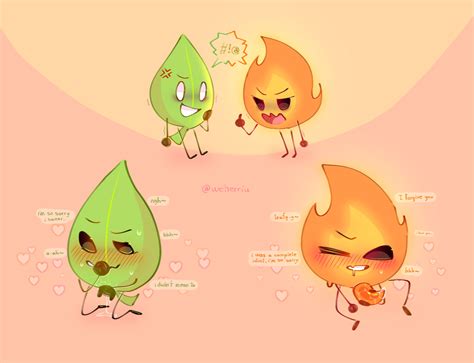 Bfb Firey And Leafy
