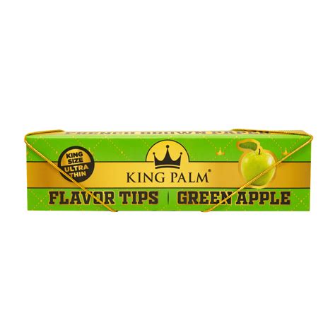 Flavor Booklets W Flavor Tips King Size Green Apple Display Box