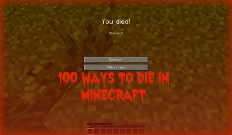100 Ways To Die In Minecraft Minecraft Blog