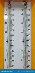  And Dry Temperature Measurement Thermometer Stock Image Image Of