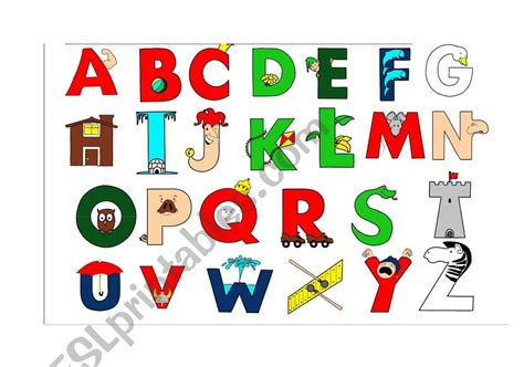 Alphabet With Objects