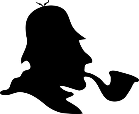 Download Detective Hat Silhouette Clip Art At Clker Sherlock Holmes