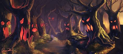 The Haunted Forest By Jingsketch On Deviantart