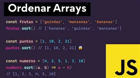 Cómo ordenar Arrays en JavaScript con sort y cómo hacerlo de forma