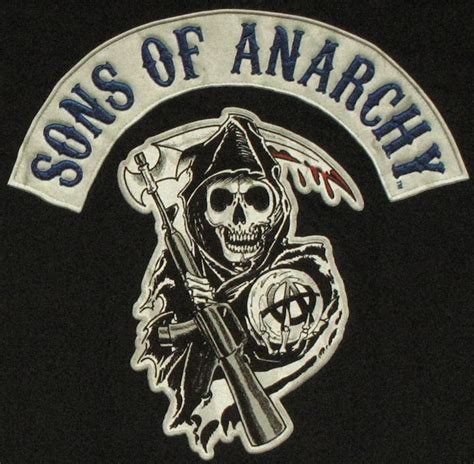 Sons Of Anarchy Faux Patch Black T Shirt