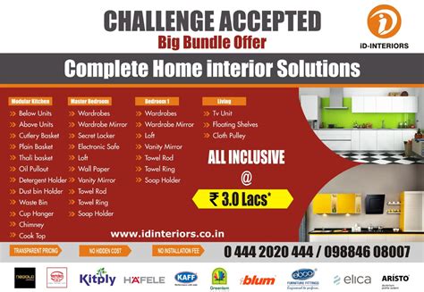 2bhk Complete Home Interiros Solutions Id Interiors