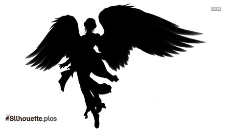 Guardian Angels Silhouette Vector Clipart Images Pictures
