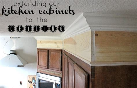For an easy fix, fit a piece of. Wonderfully Made: Extending Kitchen Cabinets to the Ceiling