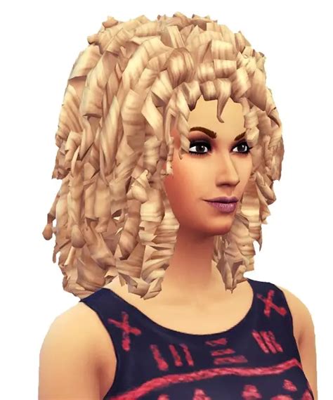 Birksches Sims Blog Mashas Long Curls Hair Sims 4 Hairs