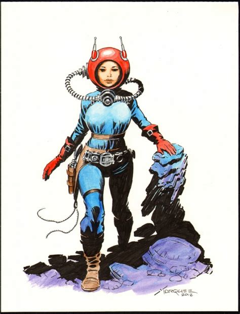 Space Girl By Don Marquez In John Scrudder S 1 Art Gallery Comic Art Gallery Room