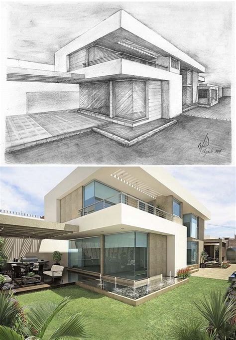 Lujo Casa Geometrica Dibujos De Casas