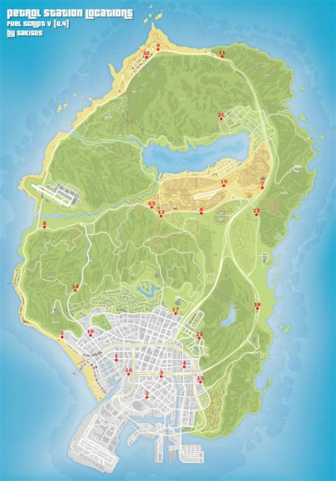 Gas Station Map Gta 5 News Current Station In The Word