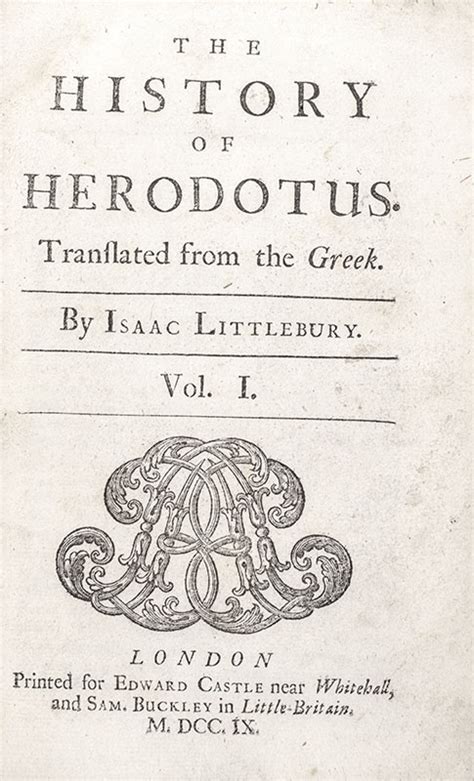 The History Of Herodotus Translated From The Greek By Isaac